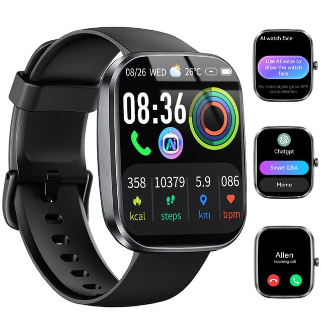 Smartwatch Herren Damen, 1.91" KI Smart Watch mit Telefonfunktion - Deal!