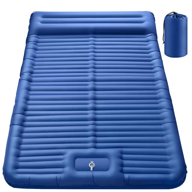 JEMULICE Isomatte Selbstaufblasend mit Fußpresspumpe & Kissen 🏕️