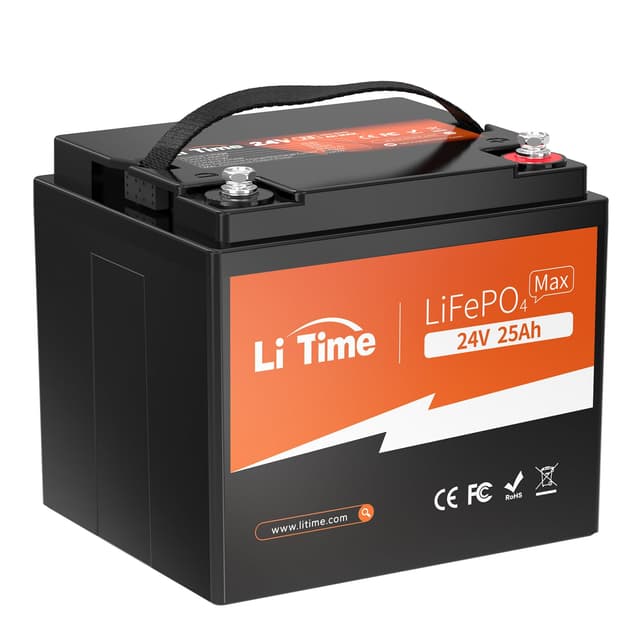 LiTime 24V 25Ah LiFePO4 Batterie 🌟🔋