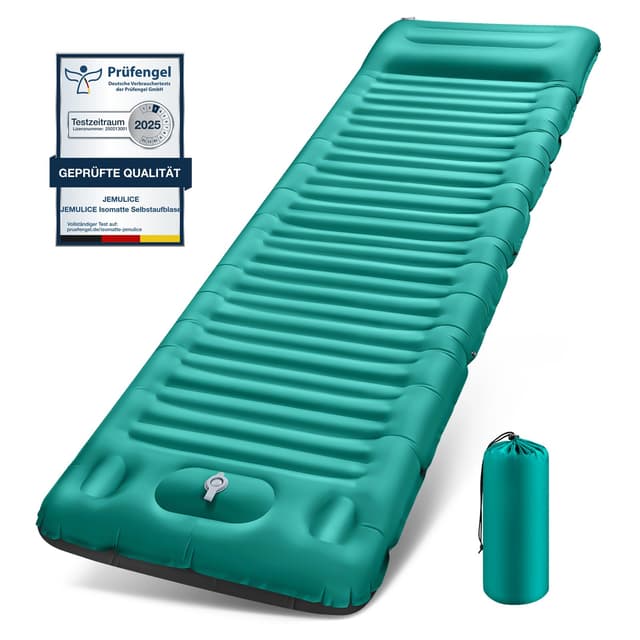 JEMULICE Isomatte Selbstaufblasend - Ultraleicht und bequem 🏕️