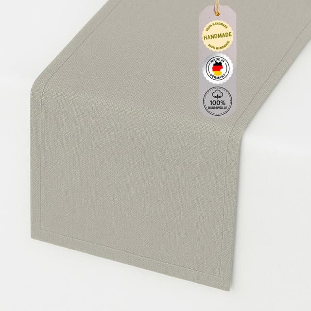 Chambry Tischläufer 100% Baumwolle (Canvas) - Handarbeit Made in Germany 🇩🇪