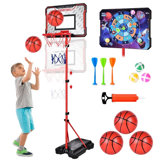 🏀🎯 Herenear Basketballkorb für Kinder - Tolles Geschenk für Jungen und Mädchen ab 3-8 Jahren!