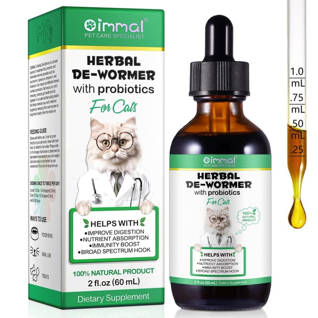 🐱🌿 60ml Kräuterentwurmer für Katzen - Anti-Parasiten Tropfen - Sicher & Effektiv 🌿🐱