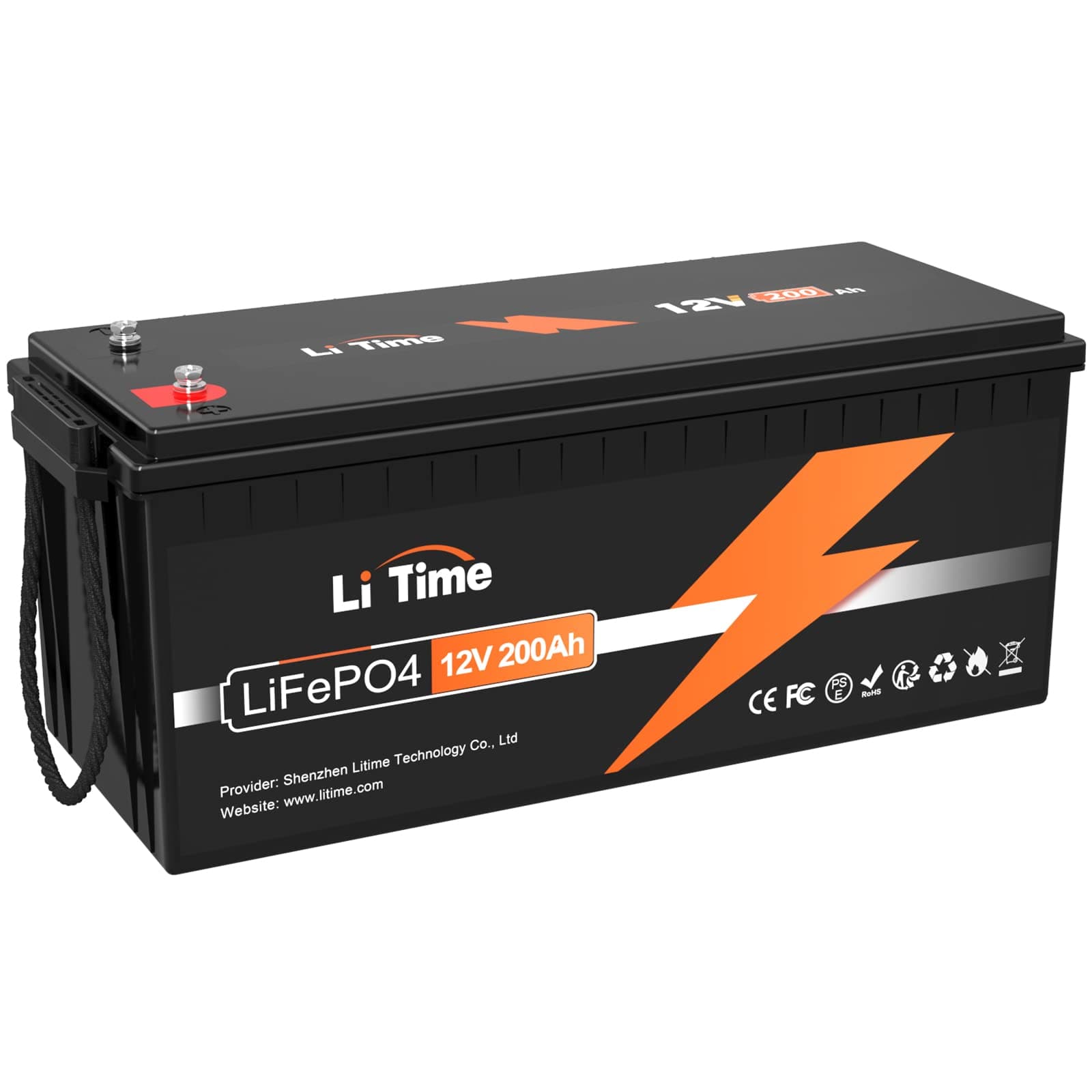 LiTime LiFePO4 12V 200Ah Lithium Batterie mit 100A BMS 🌟
