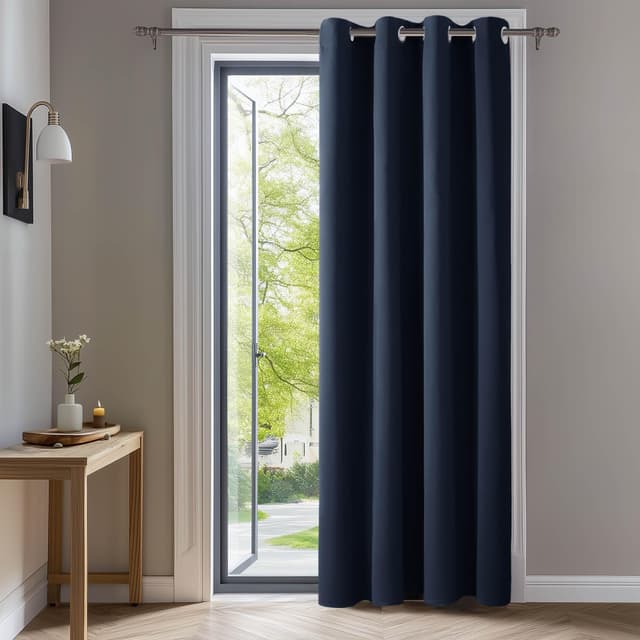 Deconovo Blickdicht Gardinen mit Ösen für Schlafzimmer