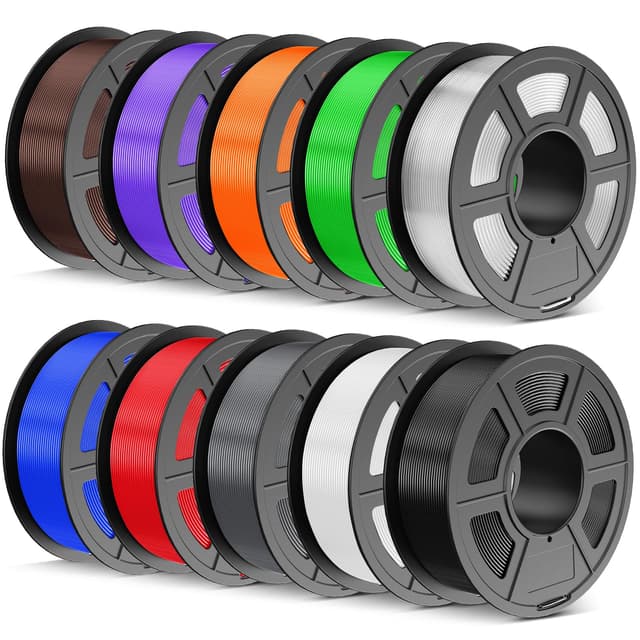 🌈 TECBEARS PETG Filament 1.75 mm Bündel Multicolor 10KG | 1.75mm PETG 3D Filament