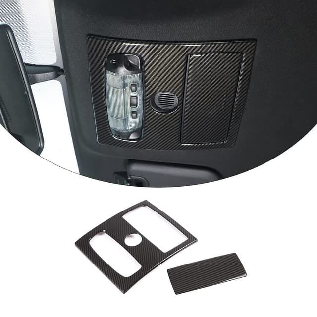 DIYUCAR ABS Kunststoff Auto Front Rear Leselampe Abdeckung Trim Rahmen Aufkleber für Ford Ranger Wildtrak 2015-2021