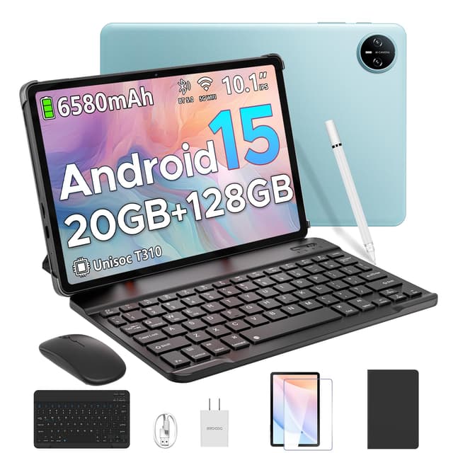 DOOGEE Tab A9 Pro Android 15 Tablet 10 Zoll 20GB RAM + 128GB ROM(2TB TF) Blau
