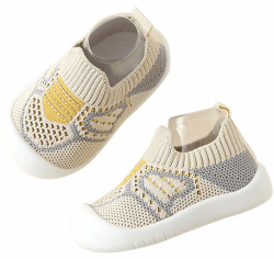 👶👟 Aggroot Baby Lauflernschuhe | Barfußschuhe für Mädchen Jungen | Beige 22/23 EU