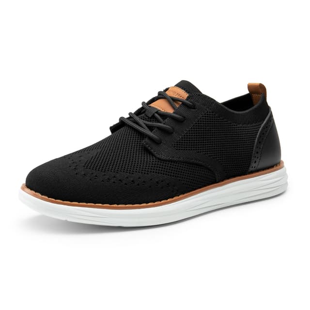 👞 Bruno Marc Herren Anzugschuhe KnitFlex Craft 44.5 EU Schwarz 06