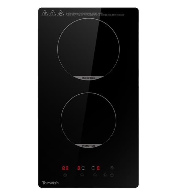 Topwish Induktionskochfeld - 2 Zonen Kochfeld mit coolem Design 🍳🥦🥩🍳🍝