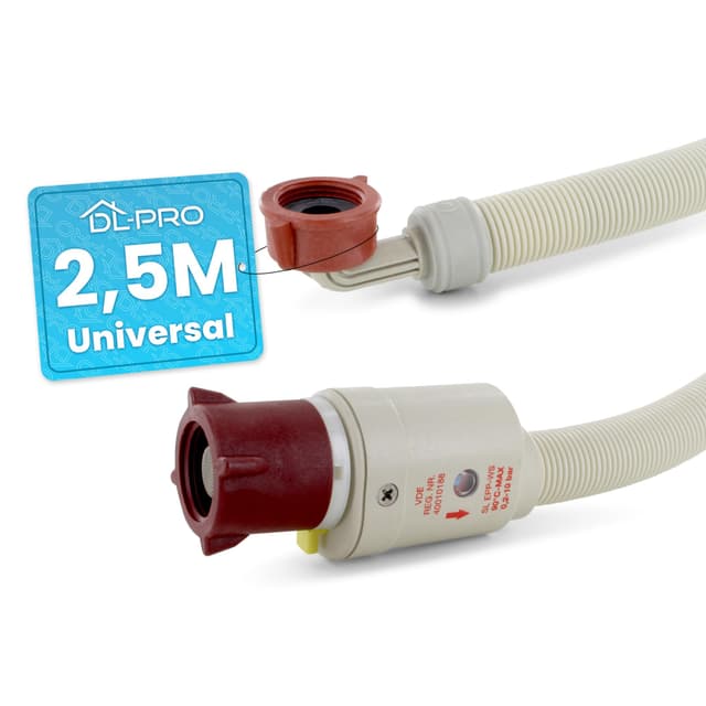 🚿 DL-pro Zulaufschlauch 2,5m mit Aquastop 🌊