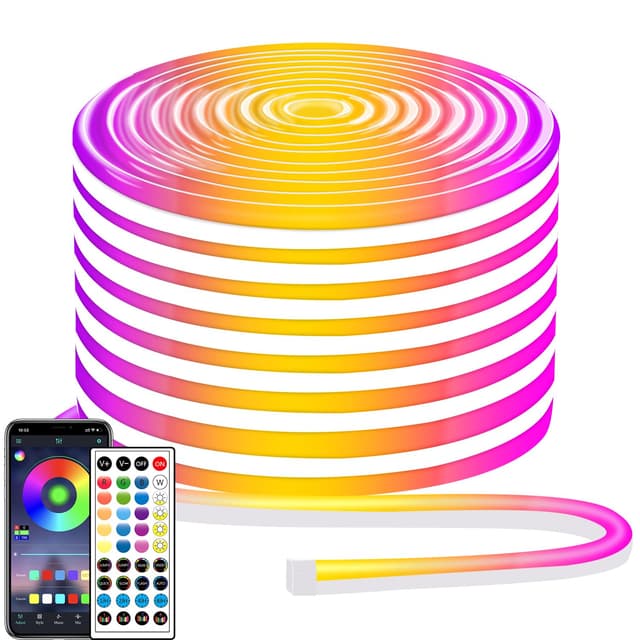 🌈 15M Led Neon Rope Steuerung mit App/Fernbedienung - segrass