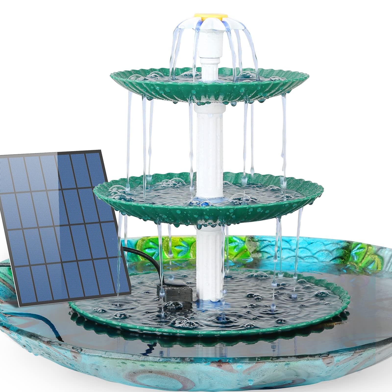 🌞🐦 AISITIN DIY Solar Brunnen und Vogeltränke Sets 🌿