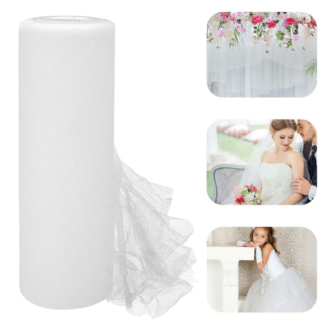 30cm x 91,5m Tüllstoff Rolle - DIY Crafts & Party Dekoration 🎀