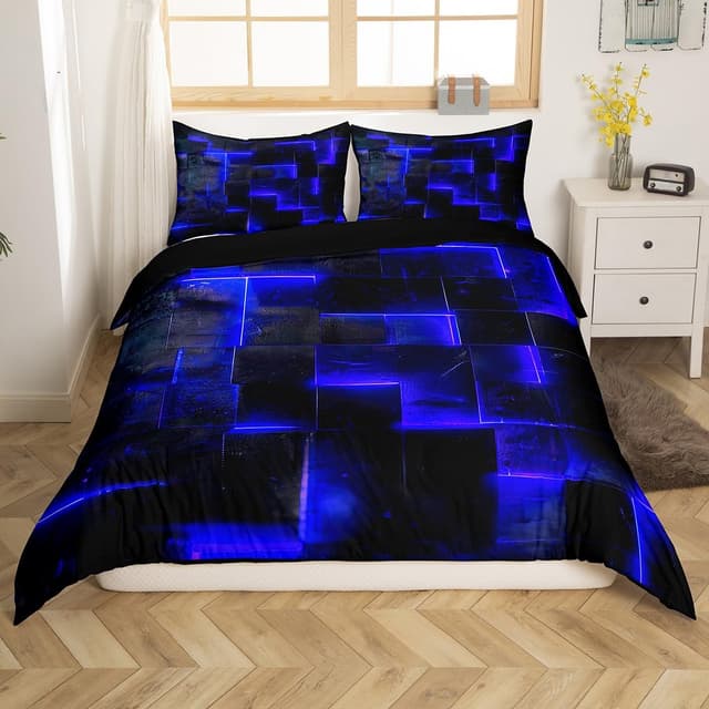 3D Geometrische Bettwäsche Sets Abstrakte Ästhetische Trösterbezug 🛏️🔲