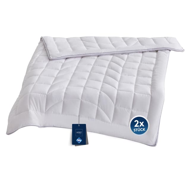 LILENO HOME Premium Ganzjahresdecke 135x200 cm [2er Set] mit CoolComfort Klimanetz 🌬️ - extra weiche Bettdecke 135x200 cm - Perfekt für Sommer und Winter ❄️🌞
