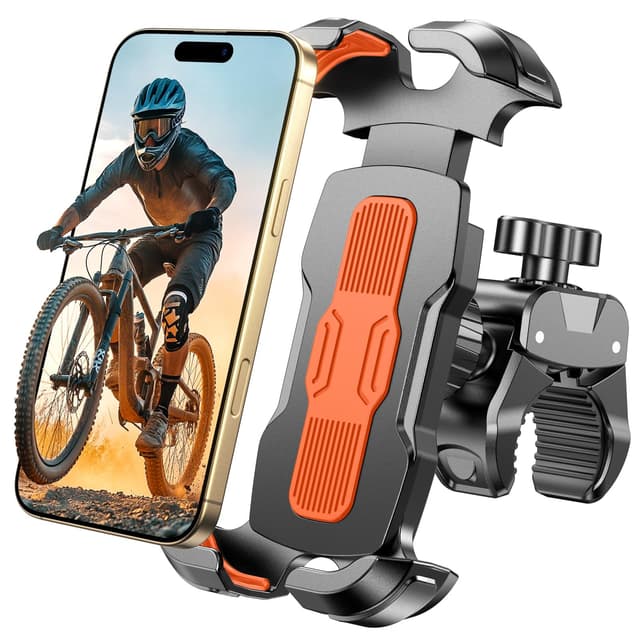 🚴‍♂️ Rolgno Handyhalterung Fahrrad - Sicherer Schloss Handyhalter Motorrad 📱