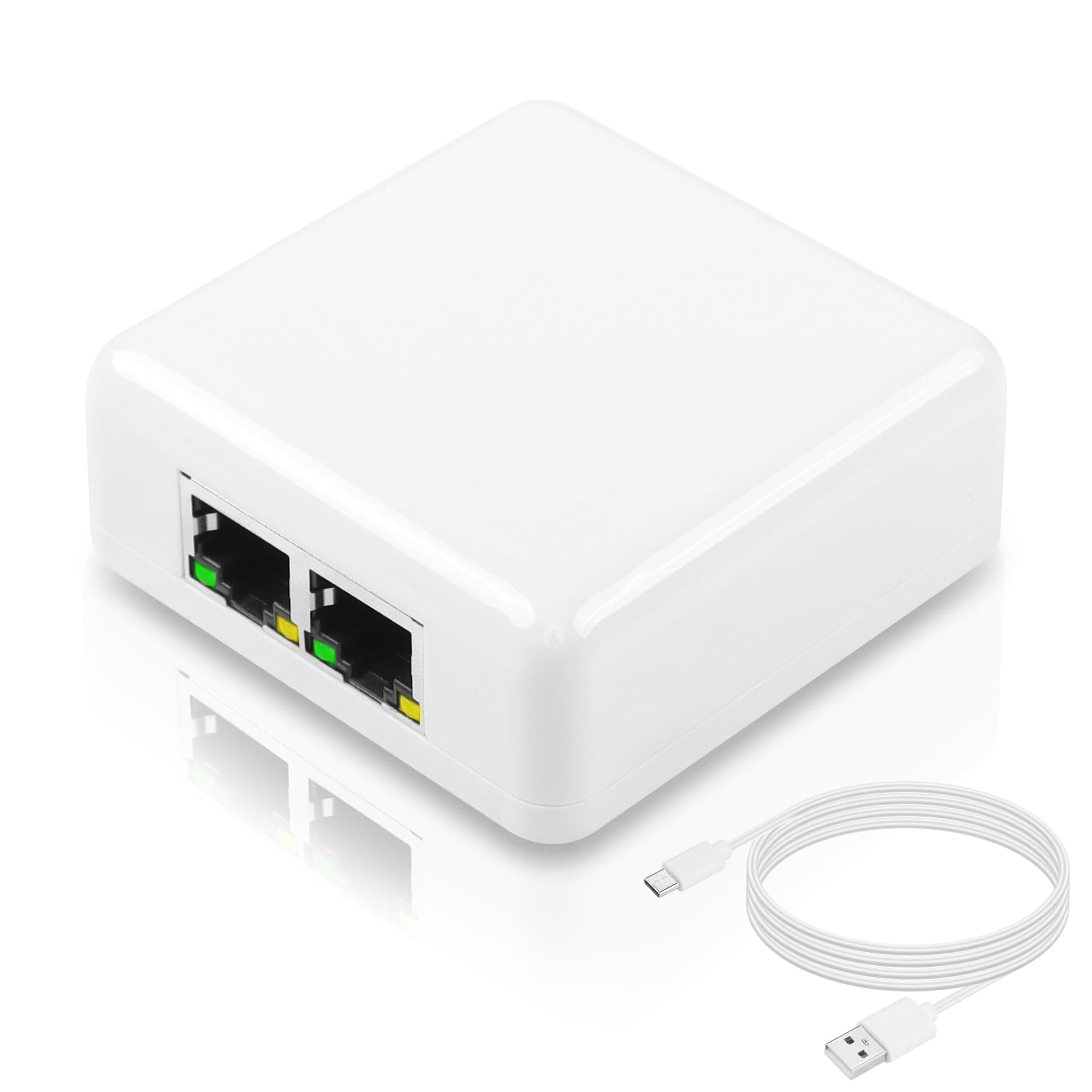 🚀 SinLoon Gigabit RJ45 Netzwerk-Splitter-Adapter | 1000/100 Mbit/s | USB-Stromanschluss | Hochgeschwindigkeitsübertragung