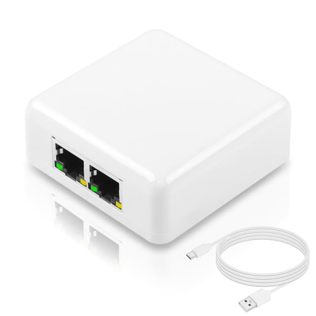 🚀 SinLoon Gigabit RJ45 Netzwerk-Splitter-Adapter | 1000/100 Mbit/s | USB-Stromanschluss | Hochgeschwindigkeitsübertragung
