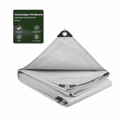 Laneetal Abdeckplane mit Ösen 4x5m, 500g/m² PVC Winterschutz Plane Gewebeplane Ripstop-Gewebe Reißfest & Wasserdicht 😎🌧️