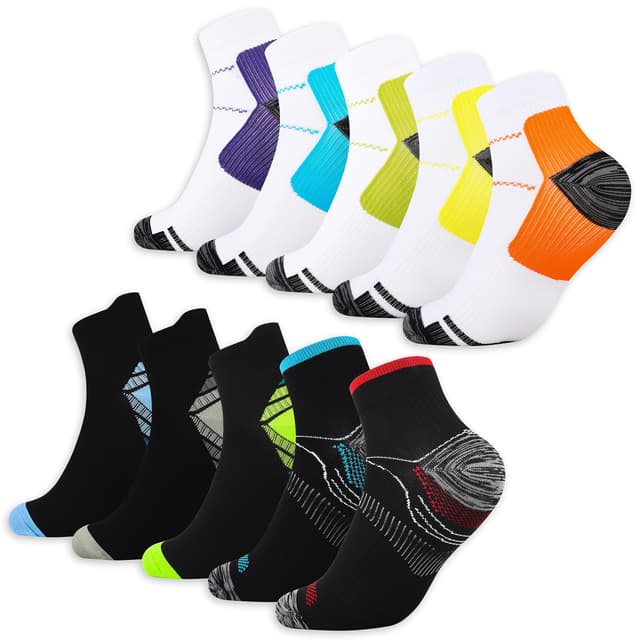 Sonderangebot! Jeasona 10 Paare Kompressionssocken Damen/Herren 🏃‍♀️🏃‍♂️