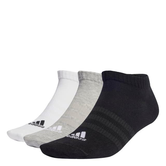 🧦🔥 ADIDAS Unisex Kinder Leichte und Dünne Sportsocken 3er-Pack - Grau/Weiß/Schwarz