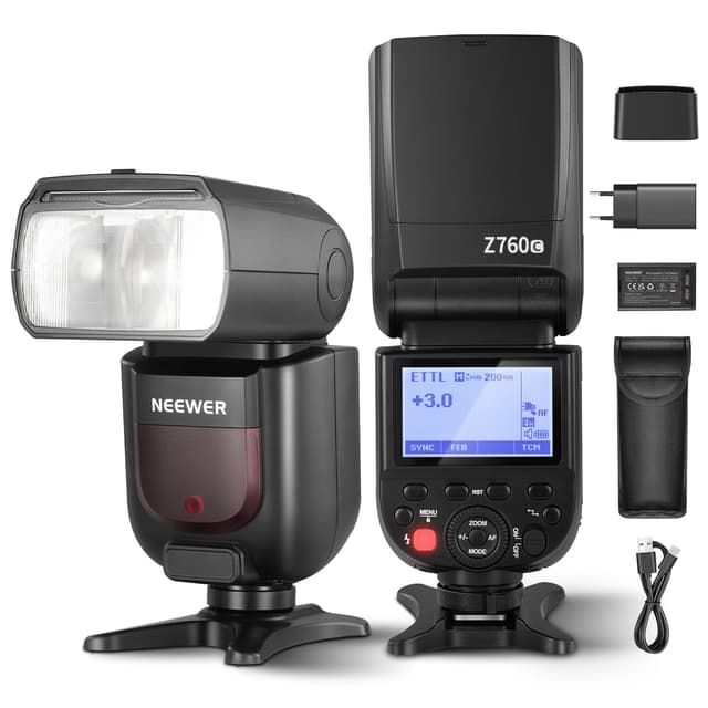 NEEWER Z760-C TTL Blitzgeräte für Canon mit 2,4G Funk und schnellem Recycle