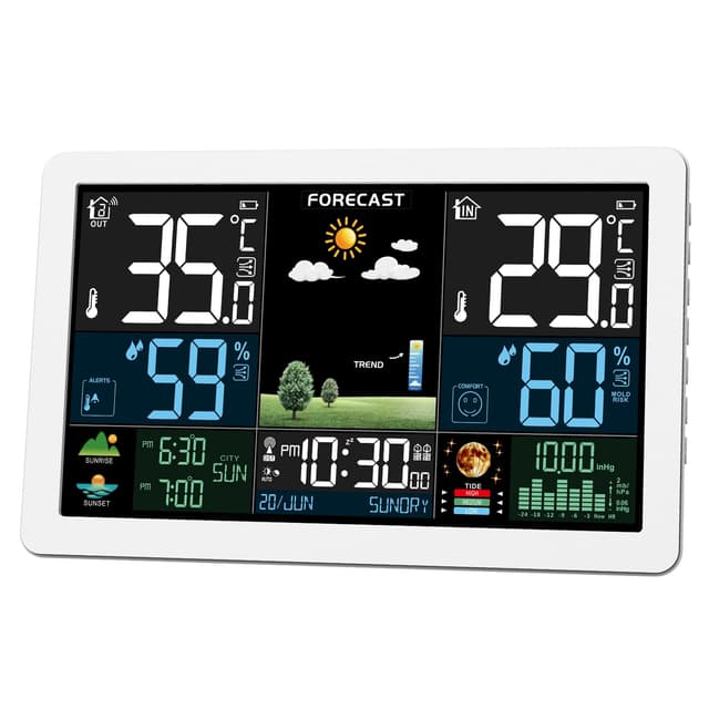 VOKSUN Wetterstation Funk mit Außensensor 🌦️