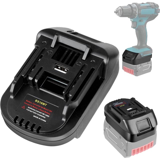 🔋🔧 Bosch zu Makita Akku Adapter | Konverter BS18MT | Für Bosch 18V GBA Lithium Akku zu Makita 18V | Hochwertige Materialien