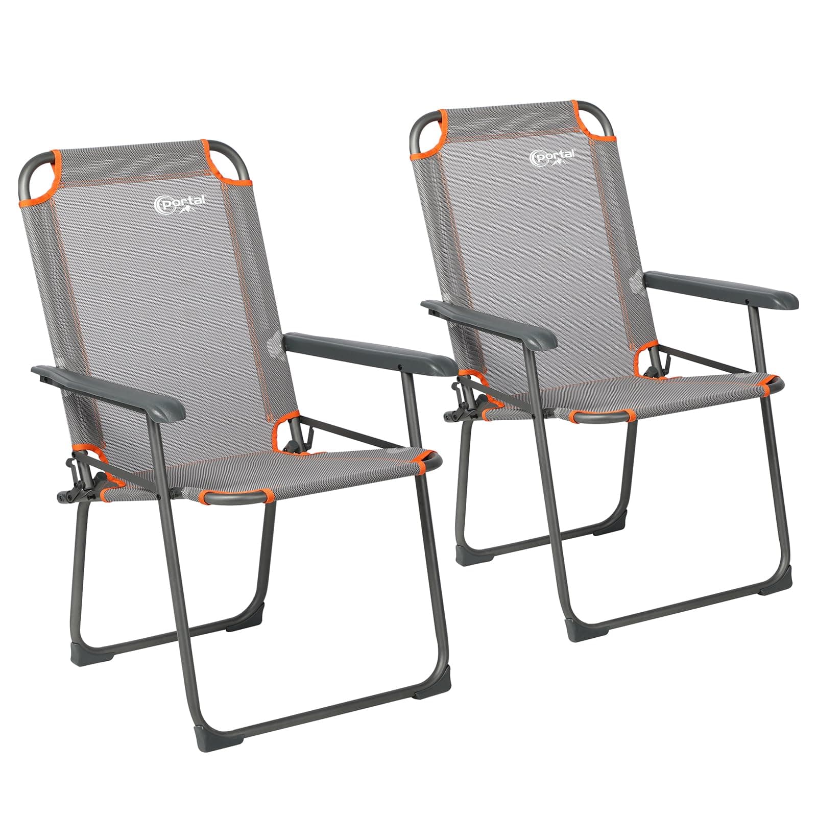 🏕️ Portal Campingstuhl faltbar Klappstuhl Camping bis 150kg belastbar leicht Angelstuhl Strandstuhl klappbar hohe Rückenlehne