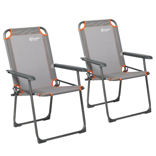 🏕️ Portal Campingstuhl faltbar Klappstuhl Camping bis 150kg belastbar leicht Angelstuhl Strandstuhl klappbar hohe Rückenlehne