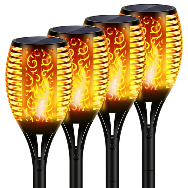 🌞🌿 Honswit Solar Fackeln Flammenlicht 96LED - Spektakuläre Gartendeko! 🌼