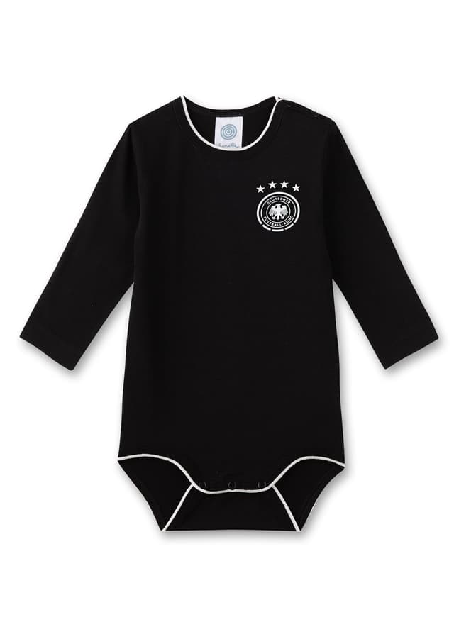 👶 Sanetta DFB-Body Schwarz | Hochwertiger Baby Body