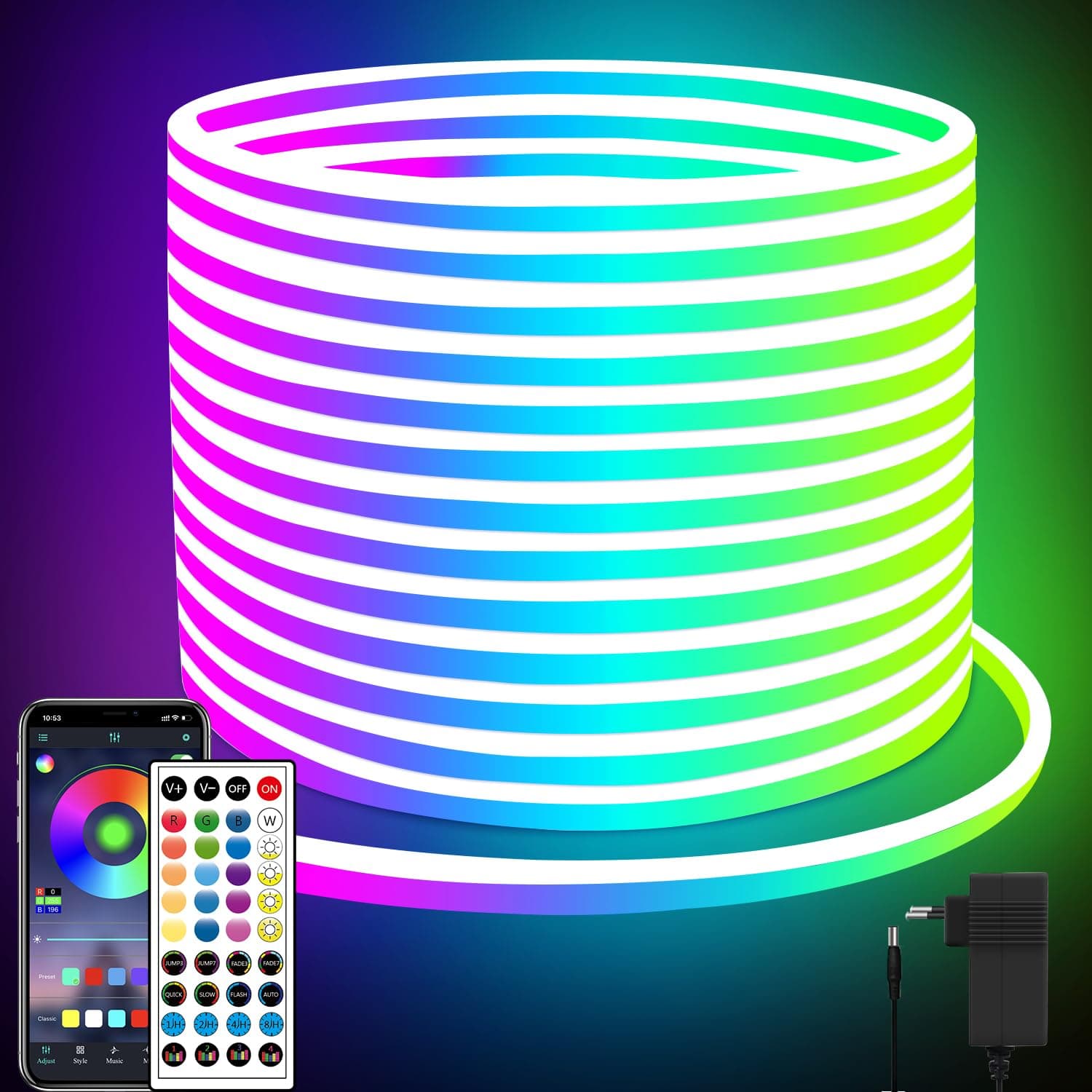 Angebot: Segrass 20M Neon LED Strip IP65 Wasserdicht
