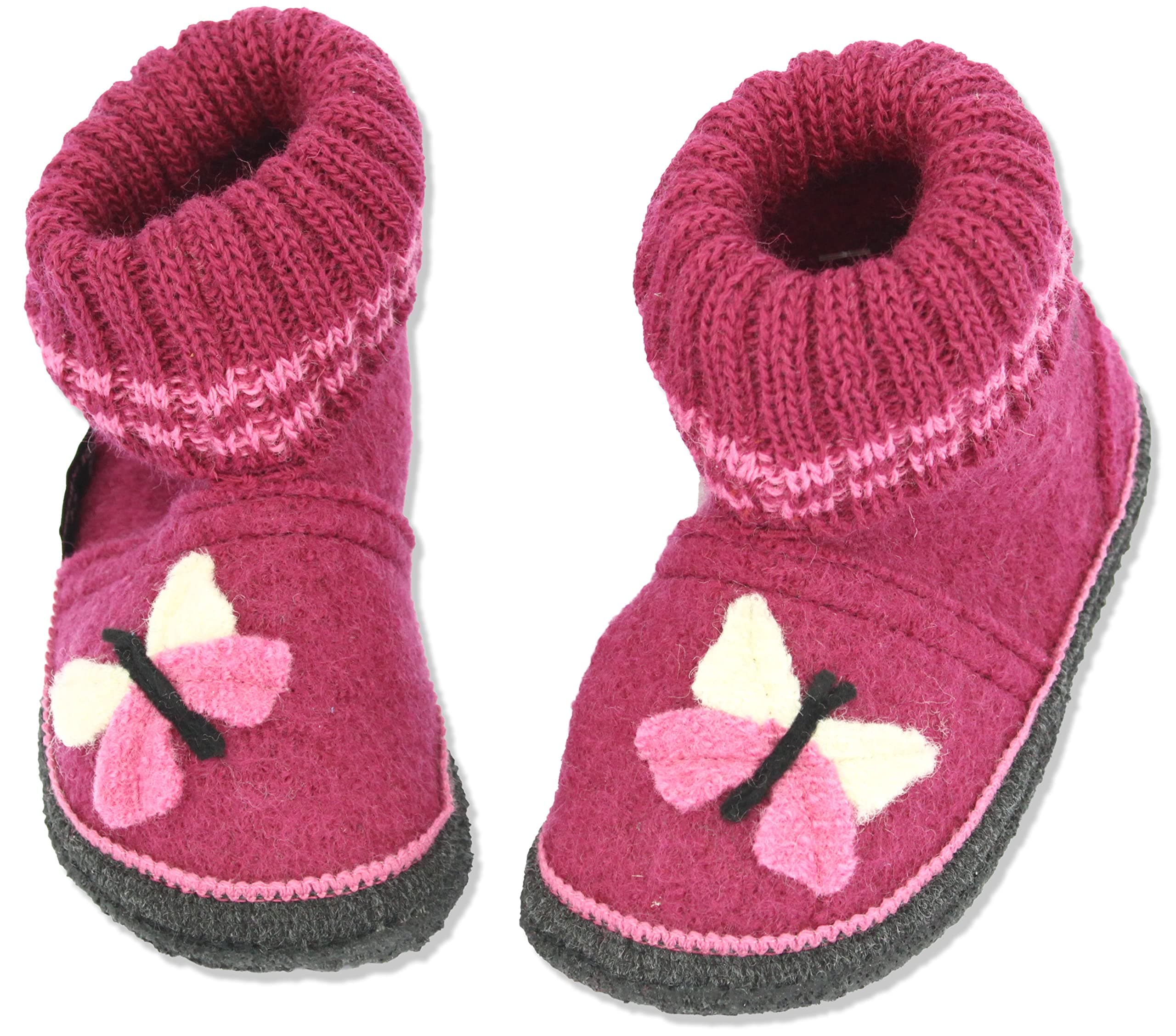 🦋 Beck Mädchen Butterfly Hausschuh 32 EU Bordeaux - 50% Rabatt!