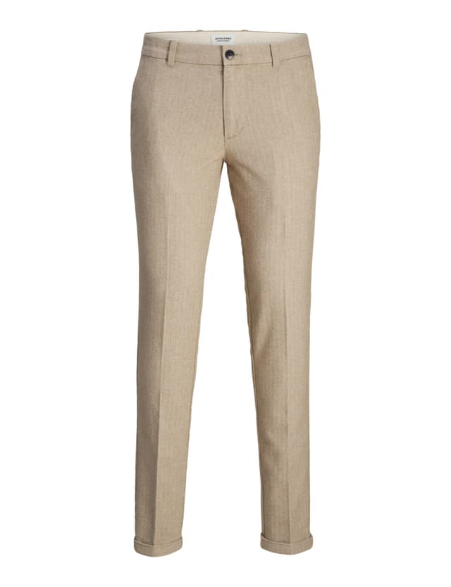 👖 JACK & JONES Male Chino Hose Slim Fit Chino Hose 30W / 32L Crockery