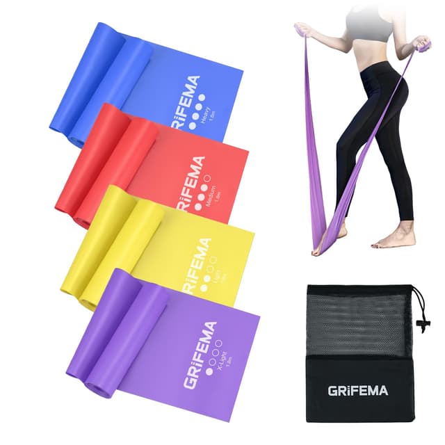 🏋️‍♀️ GRIFEMA Fitnessbänder [4er Set] 🏋️‍♂️