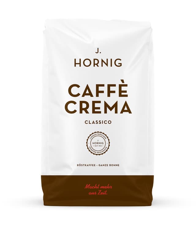 J. Hornig Kaffeebohnen Espresso, Caffè Crema Classico, 1kg ganze Bohnen ☕️🍫