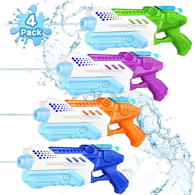 🌊😎 RONSTONE Wasserpistole Kinder 4 Stück - Sommer Spaß für heiße Tage! 😁