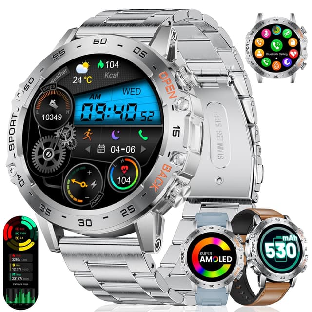 LIGE Militär Smartwatch Herren 🌟 Top-Angebot! 5ATM Wasserdicht