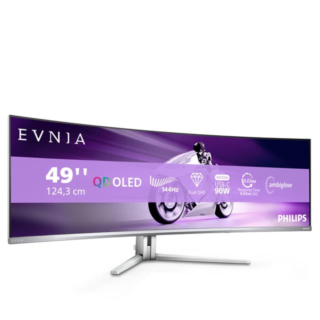 🎮 Philips Evnia 49M2C8900LA - 49 Zoll DQHD OLED Curved Gaming Monitor | Angebot