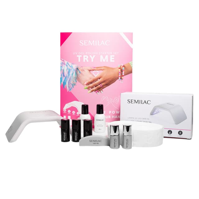 Semilac Try Me Hybrid-Maniküre-Set mit UV LED Lampe 🌟