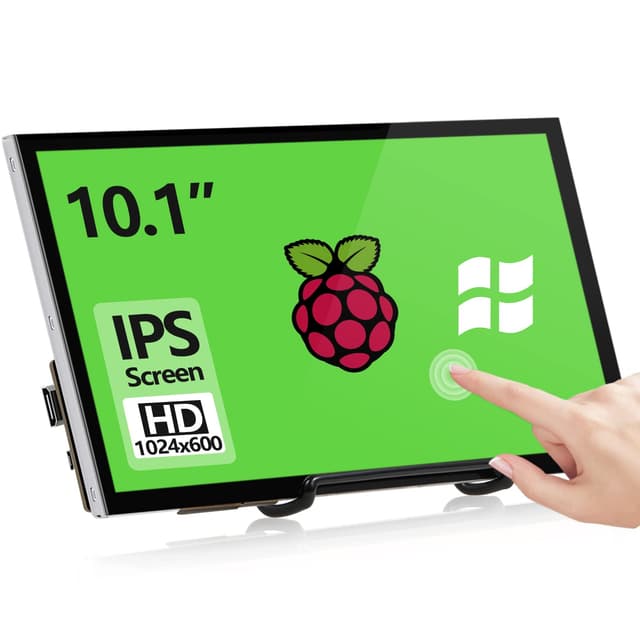 HAMTYSAN Raspberry Pi Touch Screen, 10.1 Zoll Bildschirm 1024x600 🎨👑🎮