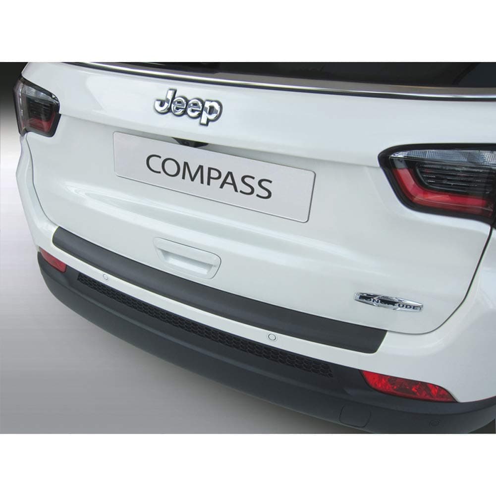 🚗 RGM ABS Heckstoßstangenschutz für Jeep Compass 7/2017- Schwarz Mattschwarz 🛡️