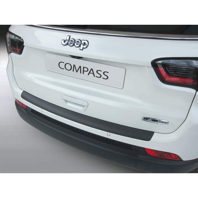 🚗 RGM ABS Heckstoßstangenschutz für Jeep Compass 7/2017- Schwarz Mattschwarz 🛡️