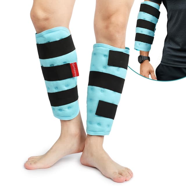 🌬️🩹 Comfytemp Universal Kühlmanschette（2 Stück）30x30cm Kühlbandage für Beine Arme Waden Knie Ellbogen Schulter Nacken