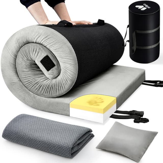 Willpo Schaumstoff Camping Matratze Outdoor Isomatte für Auto, Zelt Kids