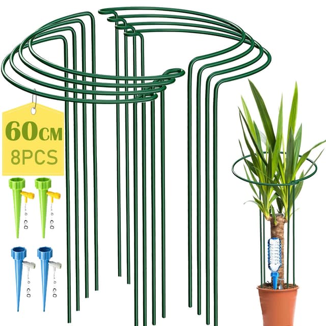 KAZITOO 8 Stück große 60cm hohe Bogen Pflanze Stützpfähle 🌿🌸