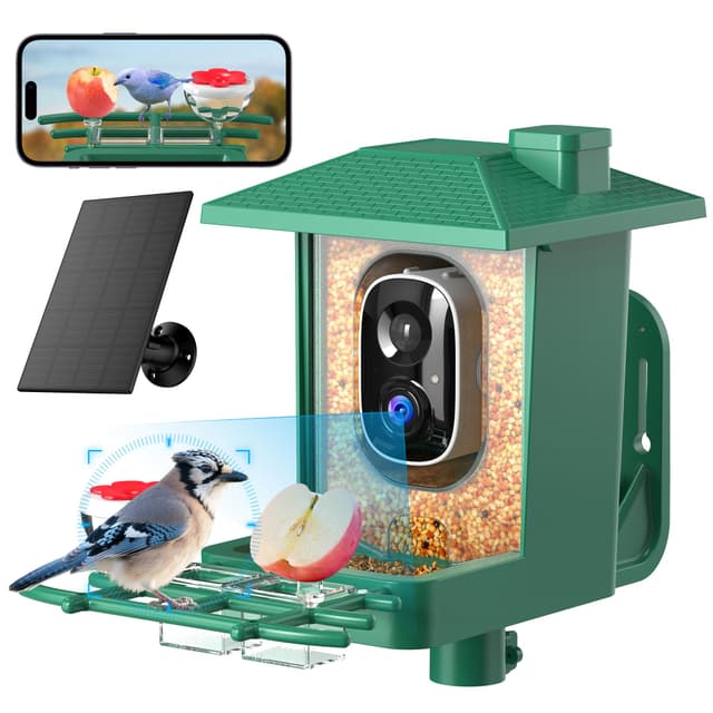 Vogelhaus mit Kamera Outdoor Solar Vogelfutterspender 🐦🏡